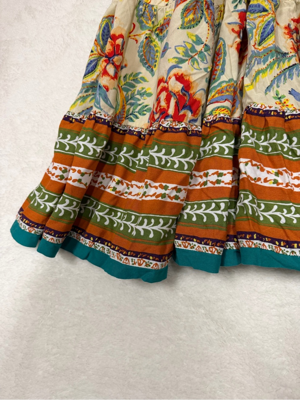Soft Surroundings Kara Tiered Dress Womens XL Floral Midi Boho Cottage Artsy - Picture 5 of 7
